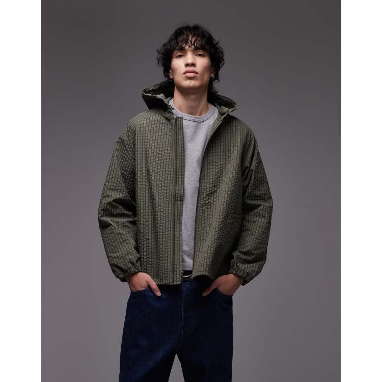 ジャケット・アウター Gramicci NORTHSIDE PLAID HOODED JACKET Gramicci northside utility hooded jacket in green micro plaid | ASOS