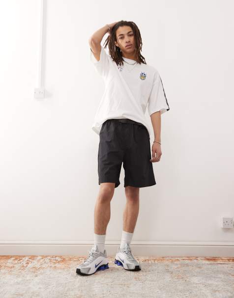 Gramicci nylon loose shorts in black - view 1