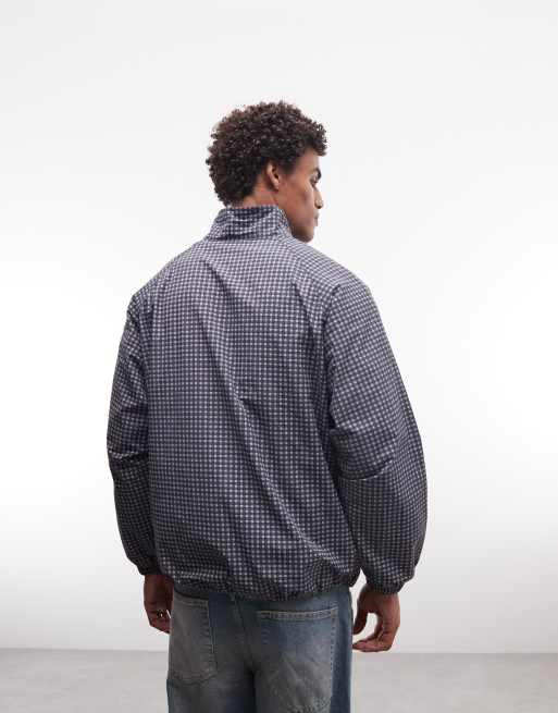 Gramicci nylon mini check jacket in navy, 3 of 5