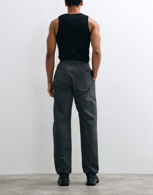 Gramicci nylon pants in charcoal, 3 of 5