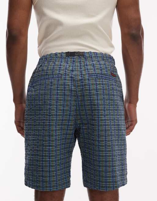 Gramicci O.G plaid relaxed fit G-short seersucker in multi, 5 of 5