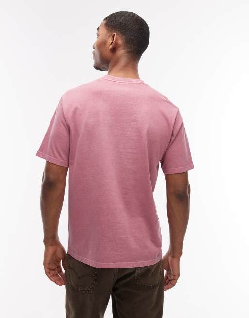 Gramicci - One Point - T-shirt met korte mouwen in rode pigment-dye, 3 van 5