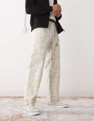Gramicci - Pantalon camouflage en toile - Beige-Neutre