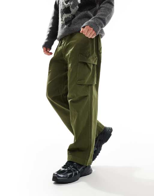 Gramicci - Pantaloni cargo oliva a coste , 4 di 5