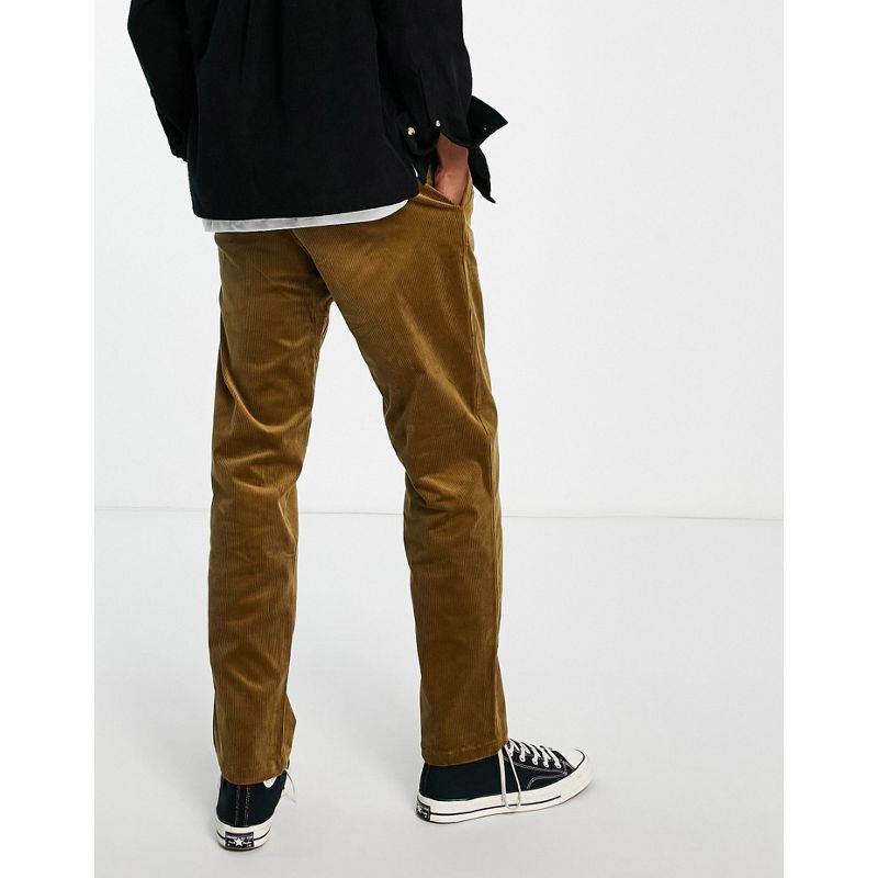 Gramicci - Pantaloni in velluto a coste elasticizzato marrone