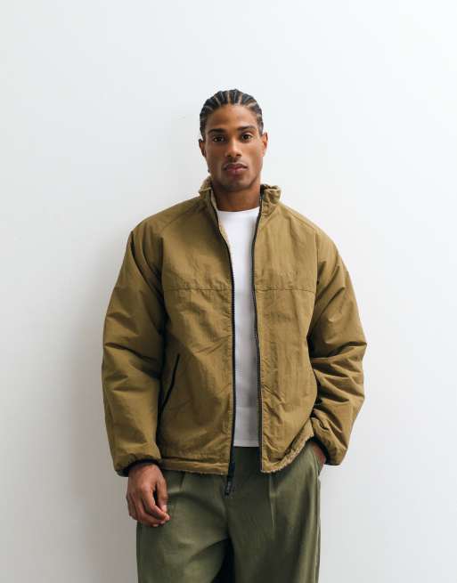 Gramicci reversable borg jacket in beige, 2 of 5