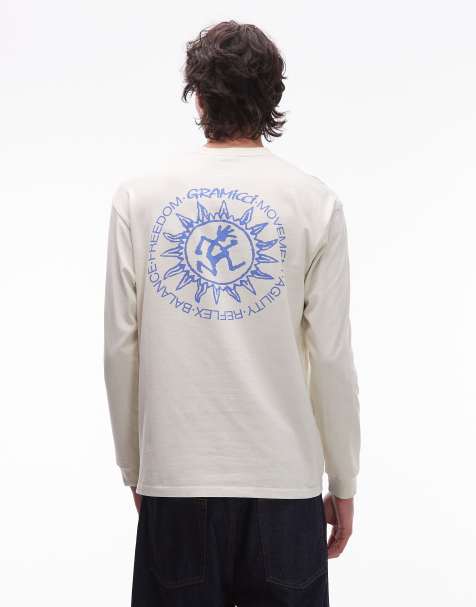 Gramicci sun long sleeve t-shirt in natural pigment dye - view 1