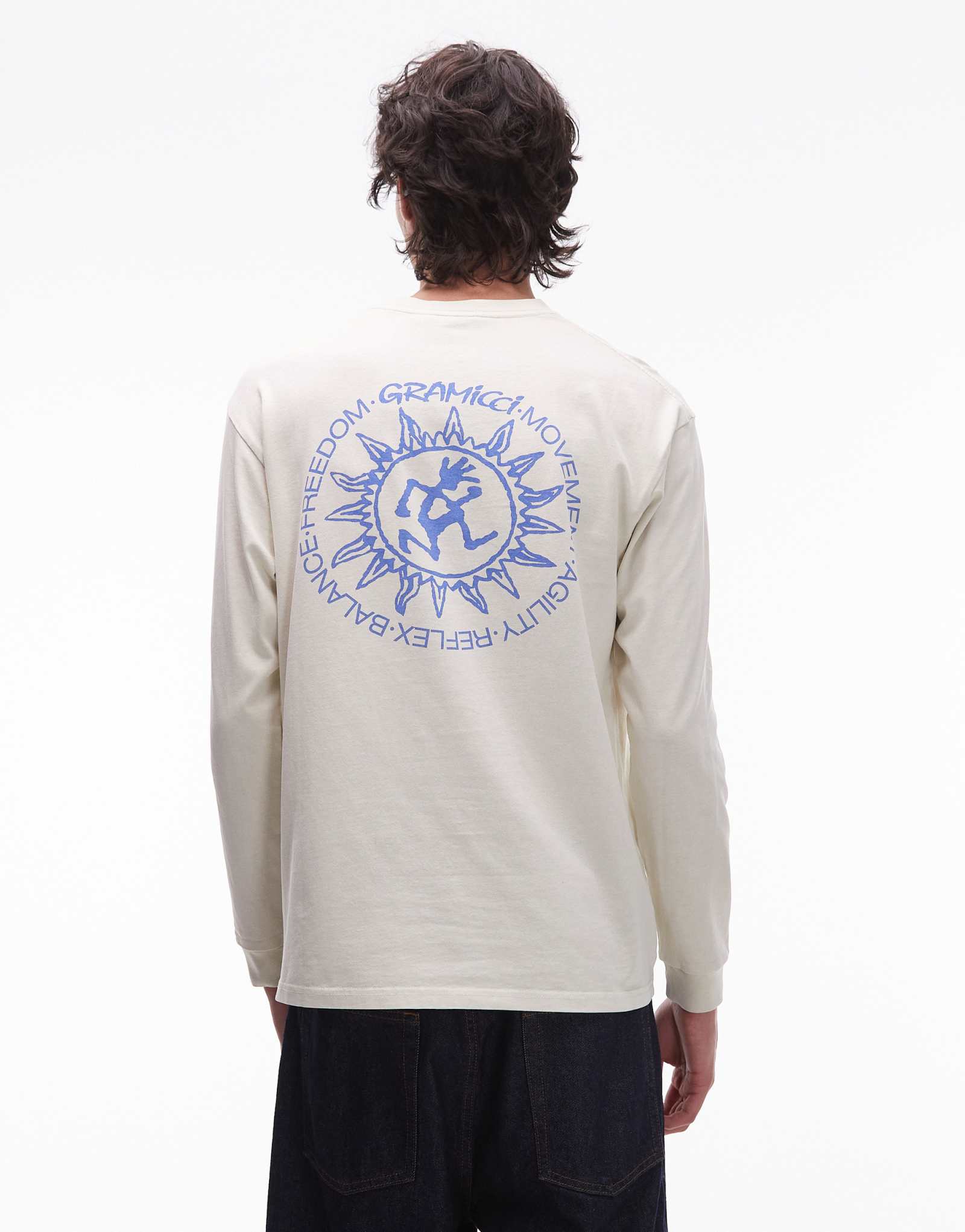Футболка Gramicci sun с длинным рукавом из натурального пигментного красителя