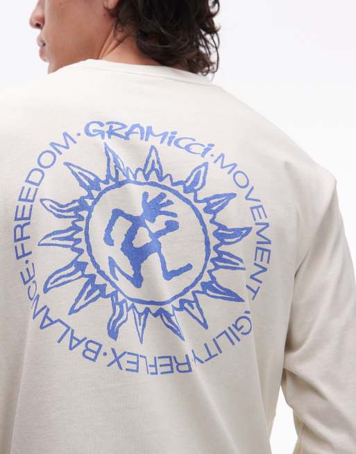 Gramicci sun long sleeve t-shirt in natural pigment dye, 5 of 5