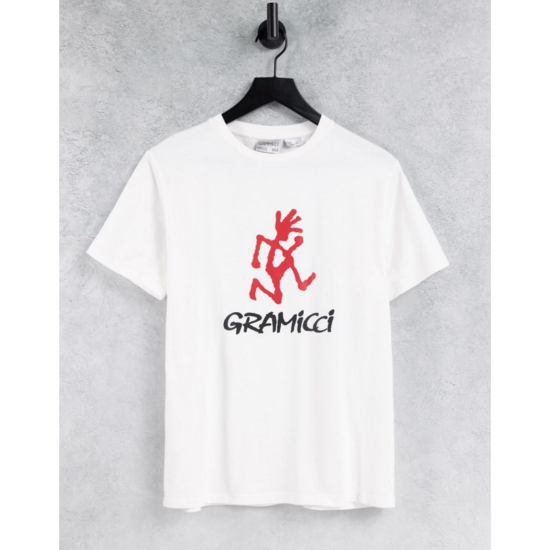 Uomo Designer Gramicci - T-shirt bianca con logo