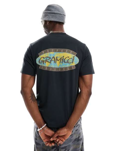 Gramicci – T-Shirt in Vintage-Schwarz mit „Prepare Yourself“-Grafik - view 1