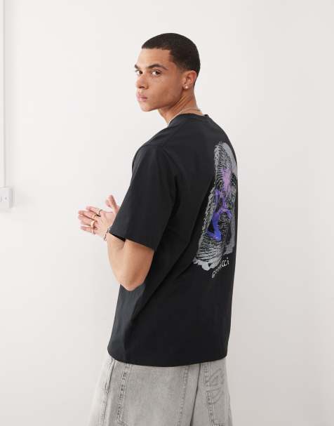 Gramicci - T-shirt met grafische print in zwart - view 1