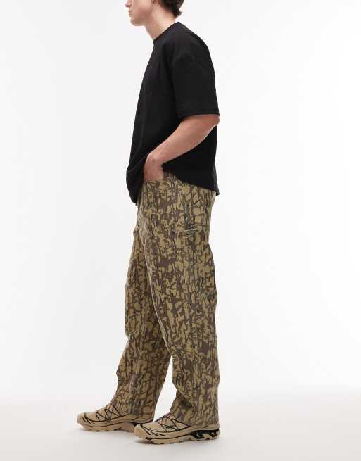 Gramicci - Taos - Pantalon droit en toile à motif - Kaki, 3 de 5