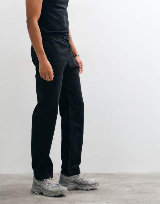 Gramicci tapered fit g-pant trousers in black, 2 of 5