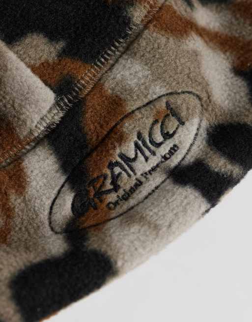 Gramicci thermal fleece camo beanie in multi, 2 of 3