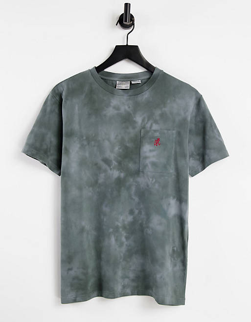 Gramicci tie dye one point t-shirt in grey