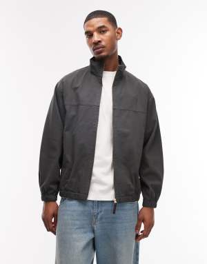 Gramicci twill around harrington jacket in smoke grey