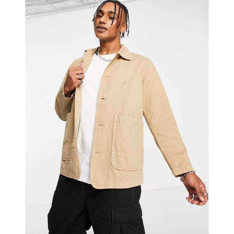 Gramicci twill utility jacket in tan