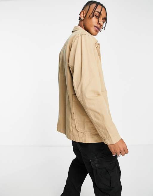 Gramicci twill utility jacket in tan