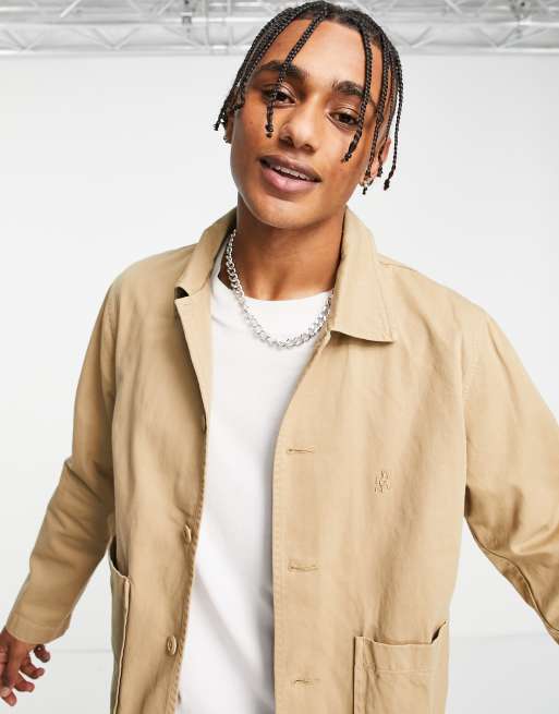 Tan on sale twill jacket