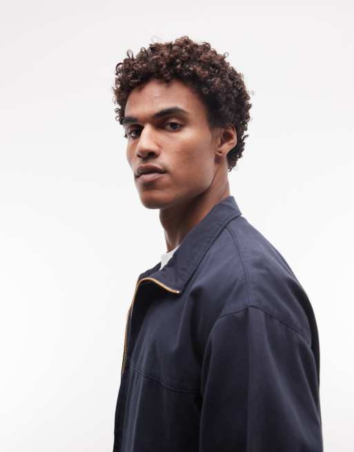 Gramicci twill zip up jacket in navy , 4 of 5