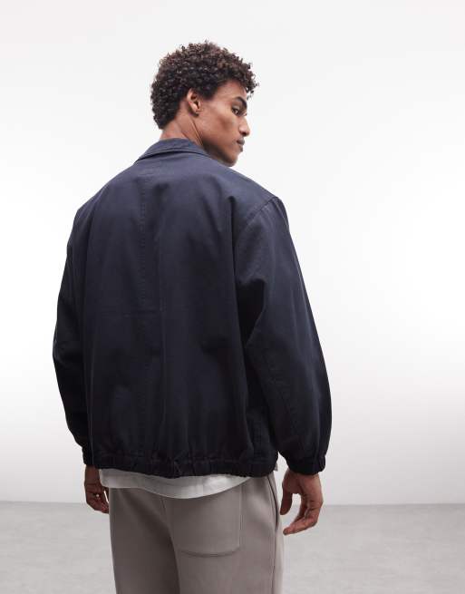 Gramicci twill zip up jacket in navy , 5 of 5