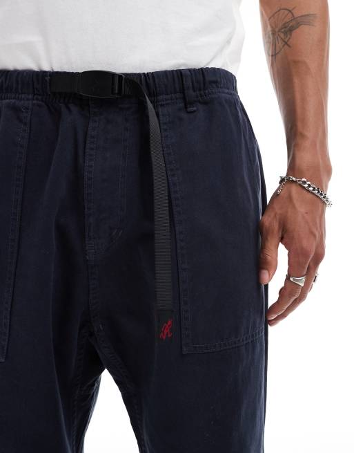 Gramicci unisex cotton loose tapered ridge pants in navy, 3 of 5