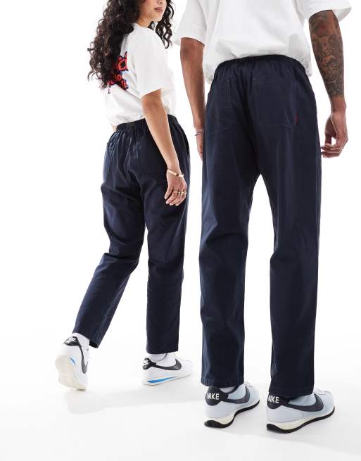 Gramicci - Unisex - Løse og marineblå bukser med tapered pasform i bomuld, 2 af 5