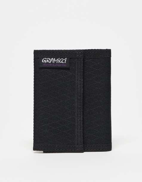 Gramicci velcro wallet in black - view 1