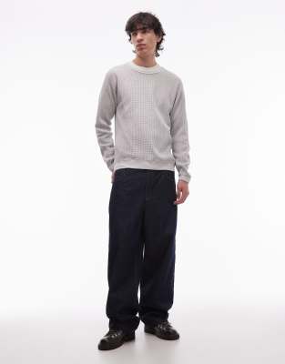 Gramicci Waffle Knit Sweatshirt In Gray
