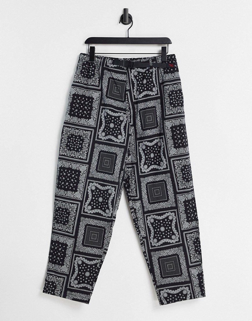 Gramicci - Weather - Pantalon large fuselé à imprimé - Noir