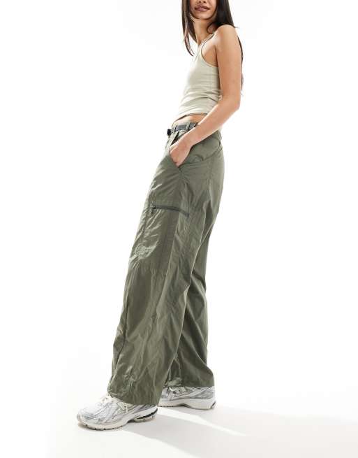Gramicci wide leg balloon trouser in sage