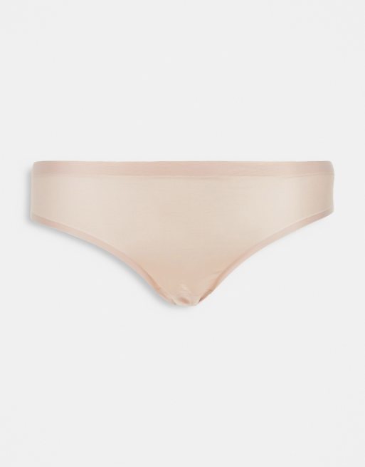 Green Treat - Confezione da tre perizomi senza cuciture blu navy, nero e beige, 2 di 4