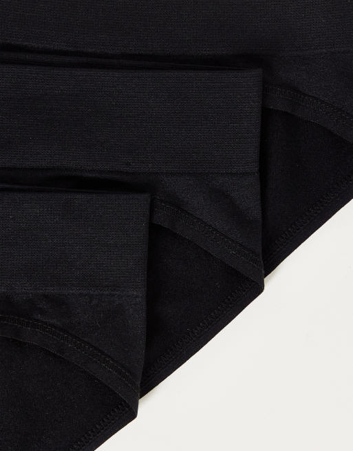 Green Treat - Lot de 3 culottes sans coutures - Noir, 3 de 4