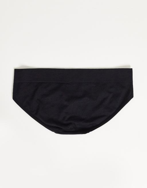 Greentreat 3 pack seam free brief in black, 2 of 4