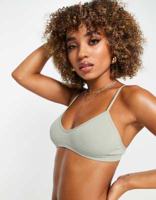 sage green bralette