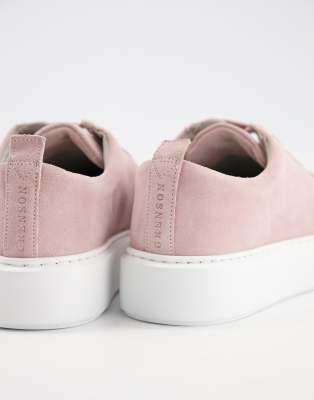 grenson leather trainers