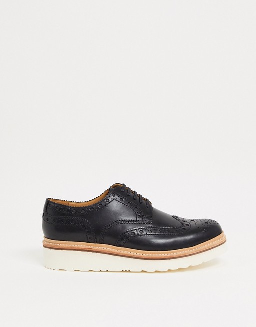 Grenson archie brogues in black