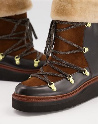 Grenson Camille leather snow boot in 