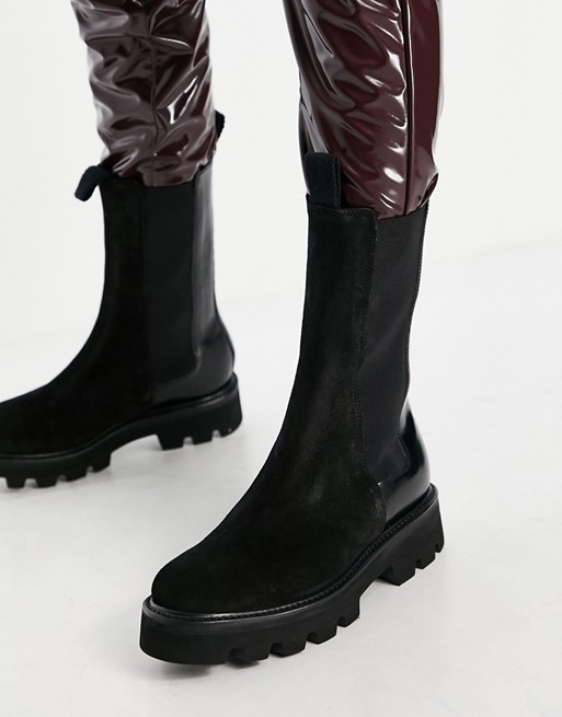 Grenson Doris chelsea calf boot in black