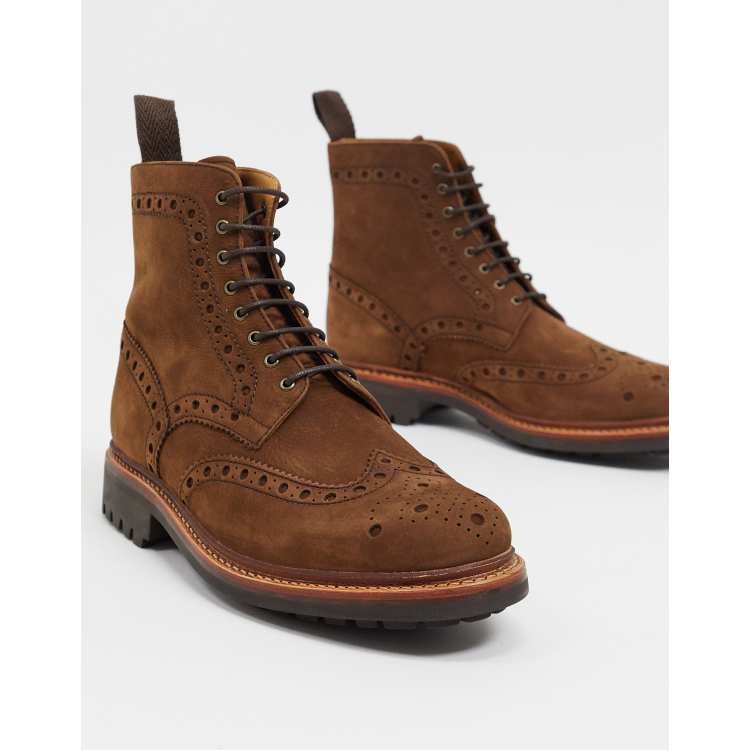 grenson brogue boots