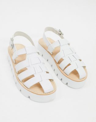 grenson sandals white