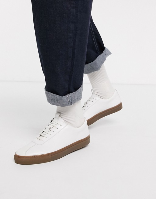 Grenson trainers in white leather