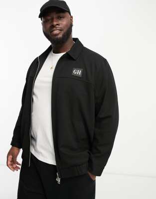 Grey Hawk Grey Hawk Plus zip up knitted jacket in black