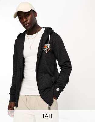 Grey Hawk Tall hoodie in dark grey