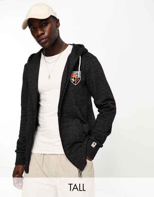 Grey Hawk Tall - Hoodie in donkergrijs