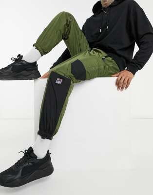 nylon cargo trousers