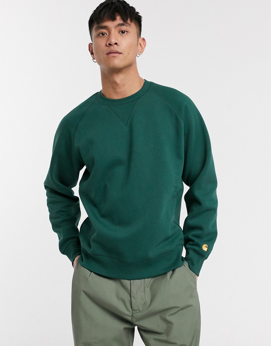 Grøn Chase sweatshirt fra Carhartt WIP