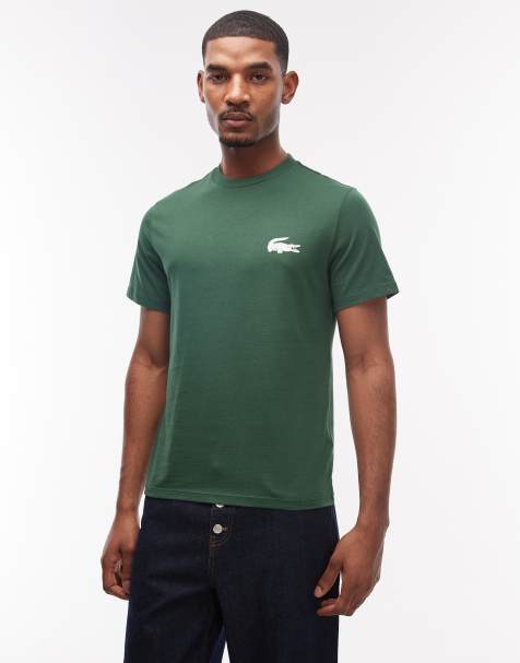 Grøn t-shirt med logo fra Lacoste - view 1