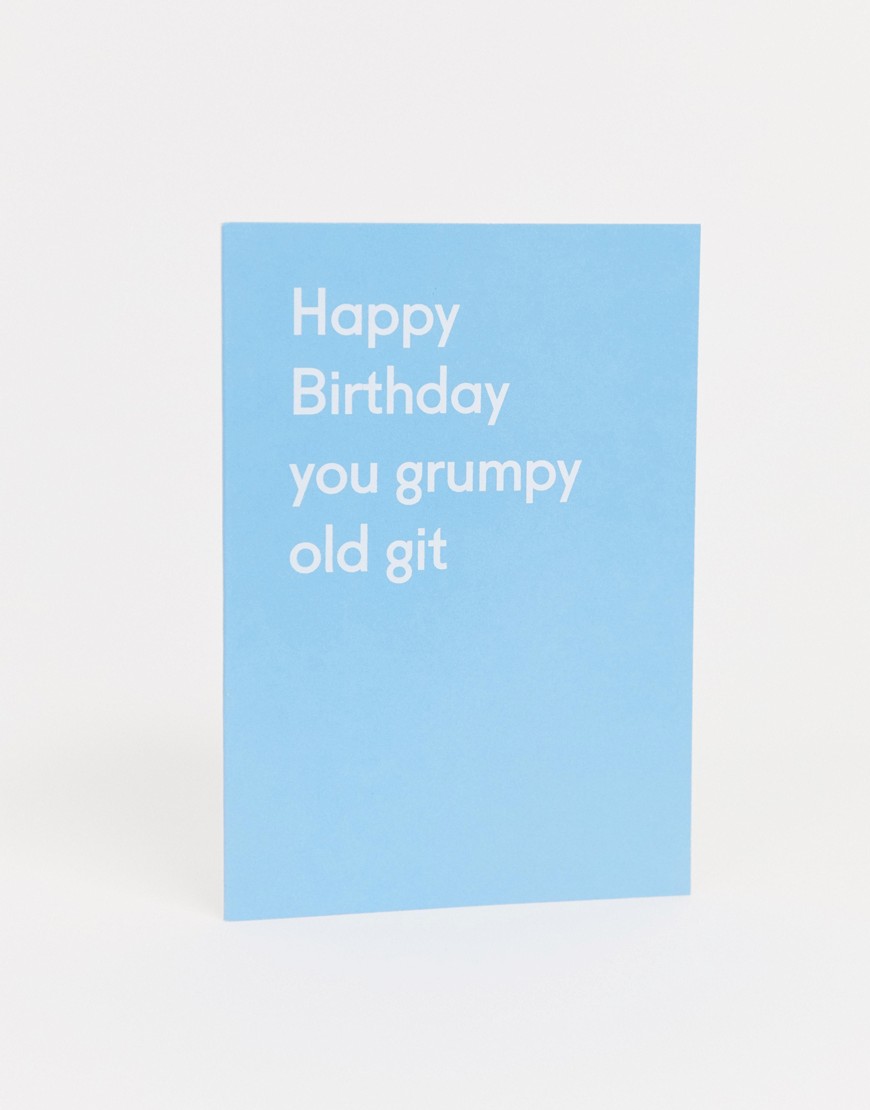 Grumpy fødselsdagskort fra Ohh Deer-Multifarvet